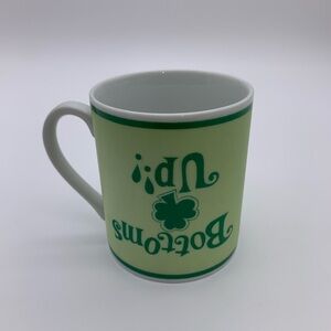 Vintage Amscan Japan “Bottoms Up” Shamrock St. Patrick’s Day Coffee/Tea Mug